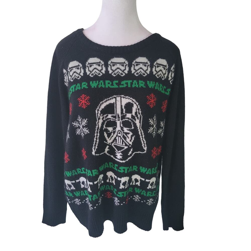 Star Wars Size XL Women's Darth Vader Storm Trooper Christmas Sweater